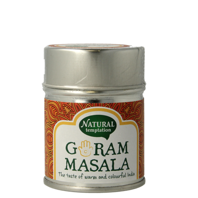 Garam masala blikje natural spices bio 50 Gram Garam masala blikje natural spices bio 50 Gram