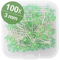 Quadrios LED-assortiment Groen 3 mm 20 mA 2.0 V - thumbnail