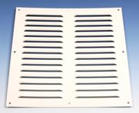 Aluminium Schoepenrooster Opbouw 300 X 300mm - Wit (1-3030w) - thumbnail