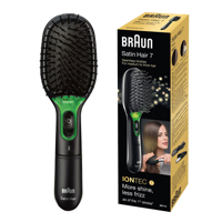 Braun BR710 Volwassene Paddle haarborstel Zwart, Groen 1 stuk(s) - thumbnail