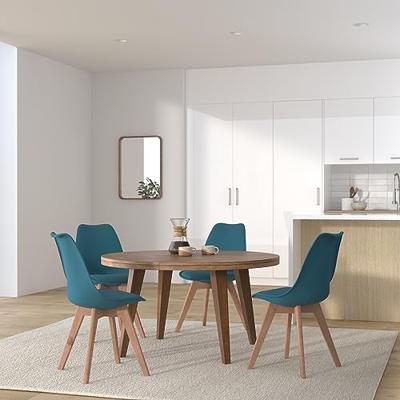 Eetkamerstoelen 4 st kunststof turquoise