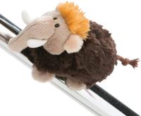 Nici knuffelmagneet Mammoet junior 11,5 cm polyester bruin - thumbnail