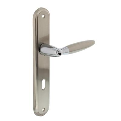 Intersteel Deurkruk Elen op langschild sleutelgat 72mm - chroom/nikkel mat