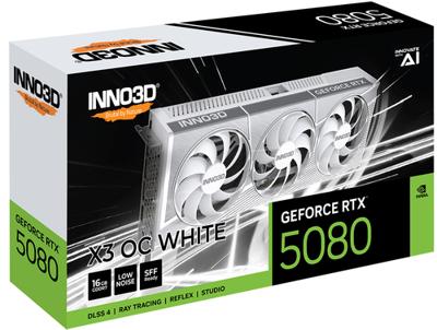 INNO3D GeForce RTX 5080 X3 OC White 16GB INNO3D GeForce RTX 5080 X3 OC White 16GB