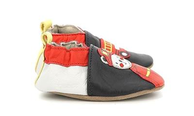 Soepele babyslofjes Fireman 686641-10 ROBEEZ© marineblauw