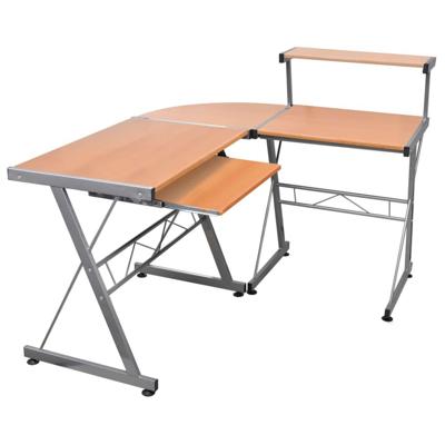 Hoekbureau 132x112x99 cm bewerkt hout bruin Hoekbureau 132x112x99 cm bewerkt hout bruin