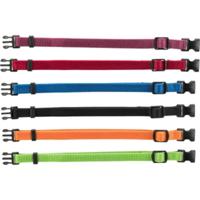 TRIXIE PUPPY HALSBAND SET ZWART/ROOD/BLAUW/APPEL/PAPAYA/ORCHIDEE 17-25 CM 6 ST - thumbnail