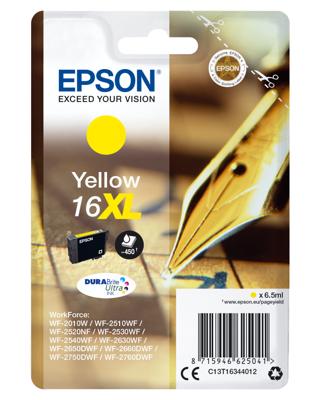 Epson C13T16344022 6.5ml 450pagina's Geel inktcartridge