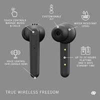 Urbanista Paris True Wireless Oortelefoon 20u speeltijd draaloze oplaadcase en bluetooth 5.0, ruisonderdrukkende koptelefoon met touch controls, ingebouwde microfoon, compatibel met Android en iOS - thumbnail