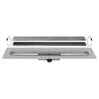 Easy Drain Compact 50 TAF afvoergoot 90 cm rooster als zero of tegel design RVS - thumbnail