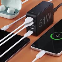 Hama Snellader 5 Poorten 1x QC 3.0 3x USB-A 1x USB-C PD 51 W Zwart - thumbnail