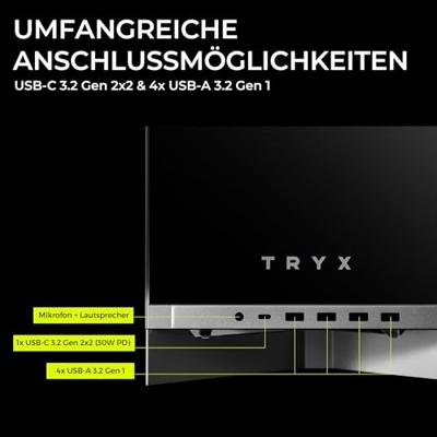 TRYX LUCA L70 Midi-Tower Tempered Glass ARGB Wit TRYX LUCA L70 Midi-Tower Tempered Glass ARGB Wit
