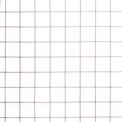 Kippengaas 10x0,5 m staal met PVC coating rood