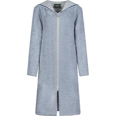 Cawö Cawo Home Dames Badjas Korte Badjas met Capuchon en Rits 6222 capri 40