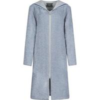 Cawö Cawo Home Dames Badjas Korte Badjas met Capuchon en Rits 6222 capri 40 - thumbnail