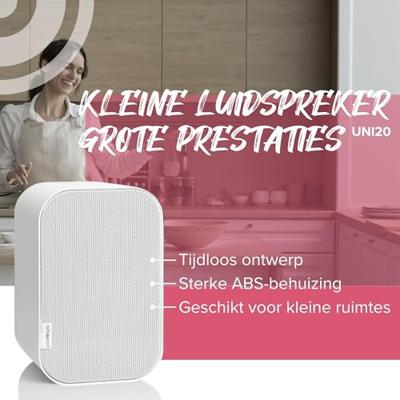 ArtSound: UNI20 Satelliet Speakers (2pc), 10 - 40 W - Wit
