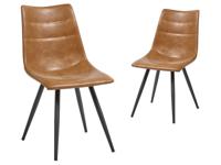 Set van 2 stoelen ONNIX cognac - thumbnail