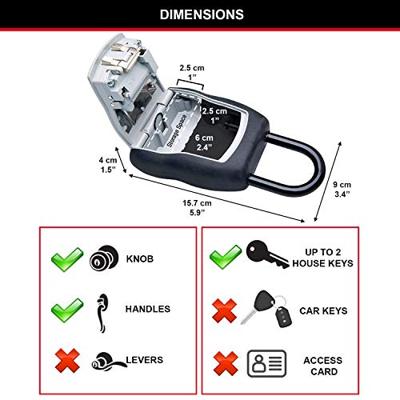 Masterlock Aluminium body, weather resistant, 4 digits variable combination - wit - 5400EURD - thumbnail