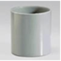 Dubbele mof 75 mm PVC - thumbnail