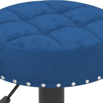 Barkrukken 2 st fluweel blauw Barkrukken 2 st fluweel blauw