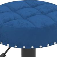 Barkrukken 2 st fluweel blauw - thumbnail