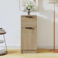 Dressoir 30x30x70 cm bewerkt hout sonoma eikenkleurig - thumbnail
