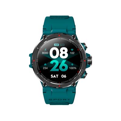 DCU TECNOLOGIC GPS-smartwatch, smartwatch, amoled HD touchscreen, 14 sportmodi, apps en oproepen, IP68*, cyaan