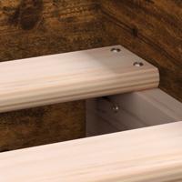 Bedframe met hoofd- en voeteneinde gerookt eiken 75x190 cm - thumbnail