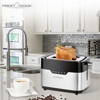 Profi Cook PC-TA 1170 Broodrooster Zwart, RVS - thumbnail