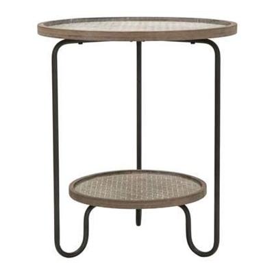 Mauro Ferretti Arex Ronde tafel in veelkleurig metaal met plank