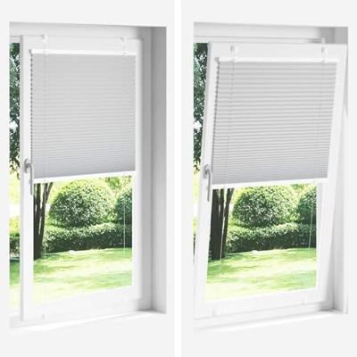 Pliss rolgordijn 55x200 cm stofbreedte 54,4 cm antraciet