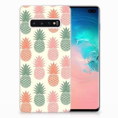 Samsung Galaxy S10 Plus | Siliconen Case | Ananas
