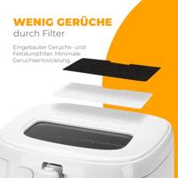 Clatronic FR 3771 Enkel 2,5 l 1800 W Frituurpan Wit - thumbnail