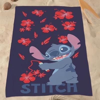 Stitch strandlaken Flowers 70 x 140 cm Katoen