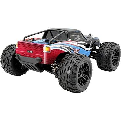 Reely RAW Blauw Brushed 1:14 RC auto Elektro Monstertruck 4WD RTR 2,4 GHz Incl. accu en lader Reely RAW Blauw Brushed 1:14 RC auto Elektro Monstertruck 4WD RTR 2,4 GHz Incl. accu en lader