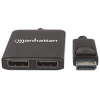 Manhattan 207768 DisplayPort-splitter 2 poorten 3810 x 2160 Pixel - thumbnail