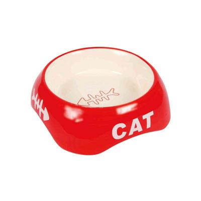 TRIXIE VOERBAK / WATERBAK CAT VISGRAAT KERAMIEK ASSORTI 13 CM 200 ML 4 ST TRIXIE VOERBAK / WATERBAK CAT VISGRAAT KERAMIEK ASSORTI 13 CM 200 ML 4 ST