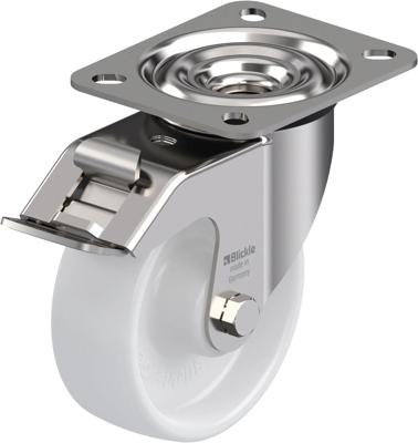 Blickle LEX-PO 100XR-FI Zwenkwiel met rem Wieldiameter: 100 mm Draagvermogen (max.): 150 kg 1 stuk(s)