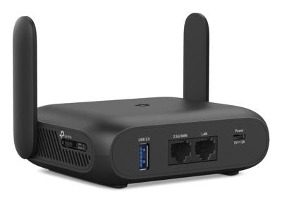 TP-Link TL-WR3602BE Wi-Fi 7 reisrouter, BE3600 dual-band WLAN, 2.5Gbit/s WAN, Gigabit LAN, USB 3.0, 7 modi, OpenVPN/WireGuard, Powerbank-bediening, WPA3