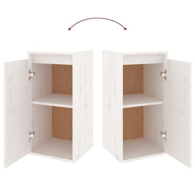 Tv-meubelen 4 st massief grenenhout wit