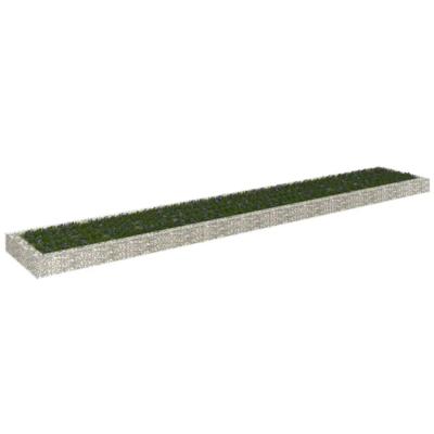 VidaXL Gabion plantenbak verhoogd 600x100x20 cm gegalvaniseerd staal