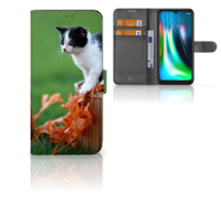 Motorola Moto G9 Play | E7 Plus | Telefoonhoesje | Met pasjeshouder | Kitten - thumbnail