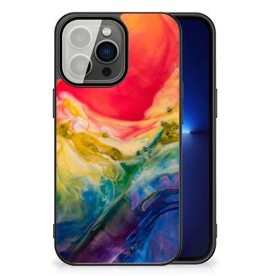 Kleurrijke Telefoonhoesje iPhone 13 Pro Watercolor Dark