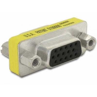 Delock 65001 VGA Adapter [1x D-sub bus 15-polig - 1x D-sub bus 15-polig] Geel