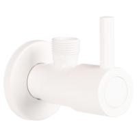 Differnz hoekstopkraan 1/2 x 3/8 mat wit - thumbnail