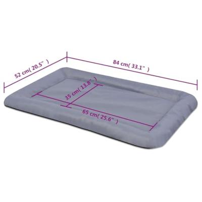 VidaXL Hondenmatras maat xl grijs