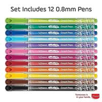 Maped graph’peps fijnlijners 12 kleuren 0.8 mm - thumbnail