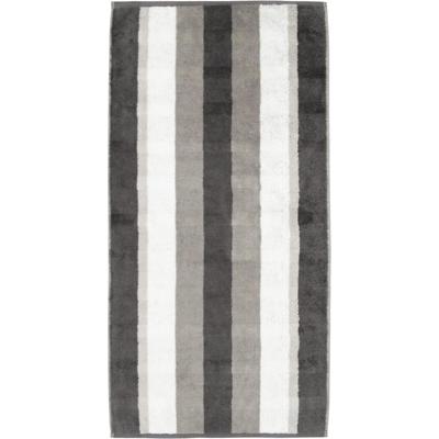 Cawö Cawo Noblesse Stripes Badlaken 80x150 anthrazit