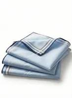 6 stuks Heren zakdoeken - Lichtblauw - thumbnail