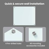 VidaXL Keuken achterwand wit 70 x 60 cm gehard glas - thumbnail